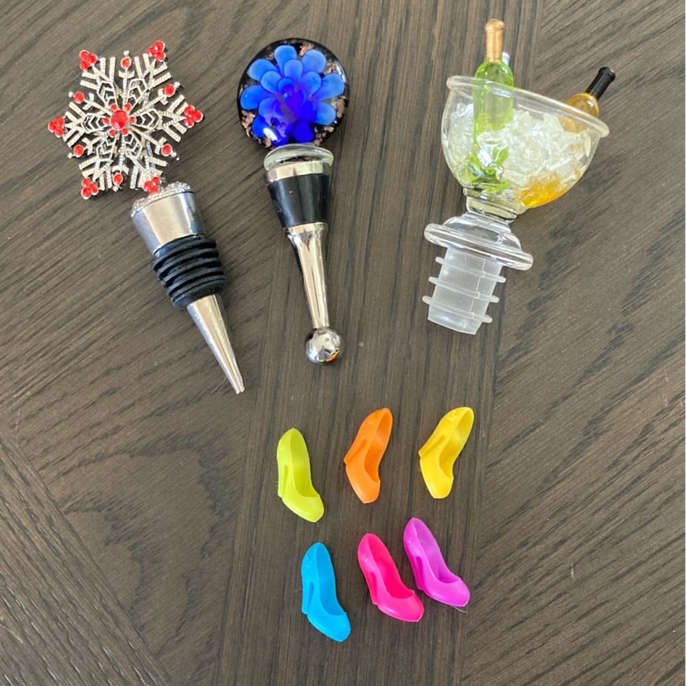 Wine corks and wine charms